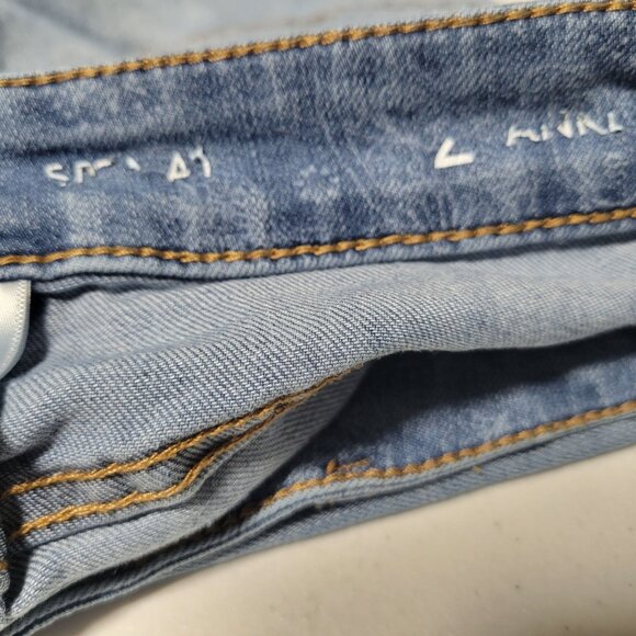 Westport Ankle Jeans Womens Size 2 Low Rise Light Wash Raw Hems Denim Pants - Picture 7 of 8